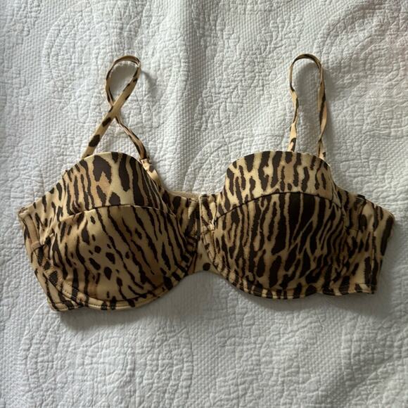 Zimmerman leopard print swimsuit top size 3 - Picture 1 of 5